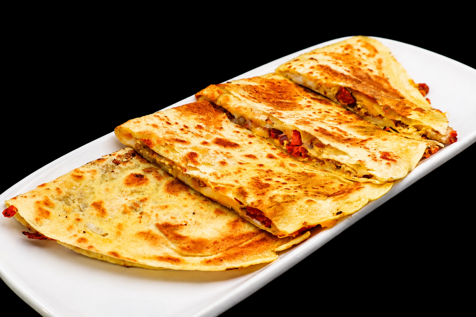 Sausage Quesadilla.