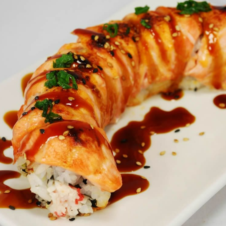 Baked Salmon Roll.