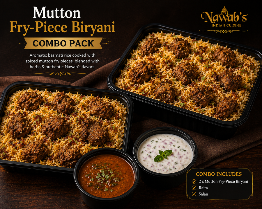 2 x Mutton Fry-Piece Biryani.