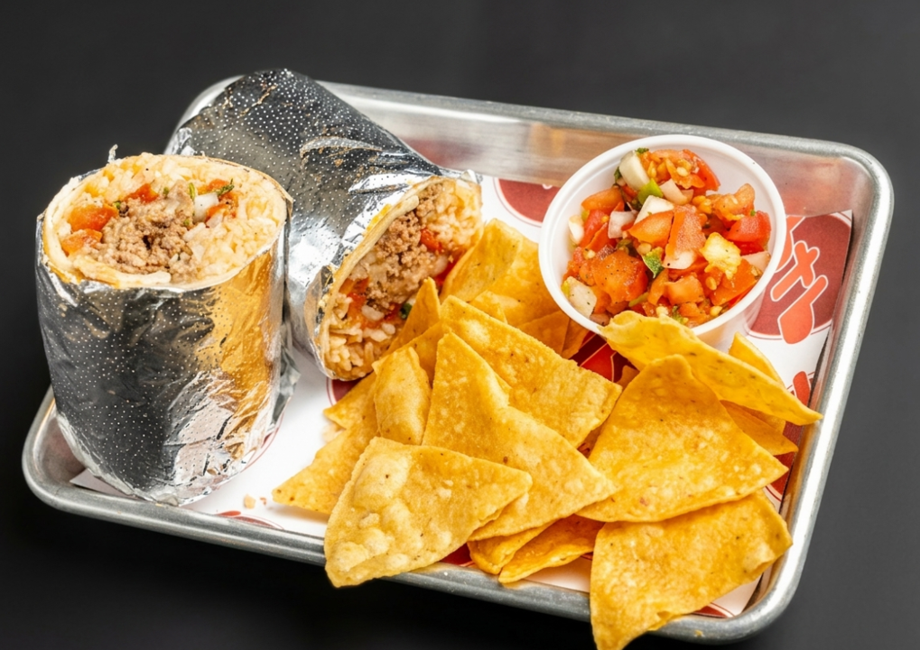 Ground Beef Burrito.