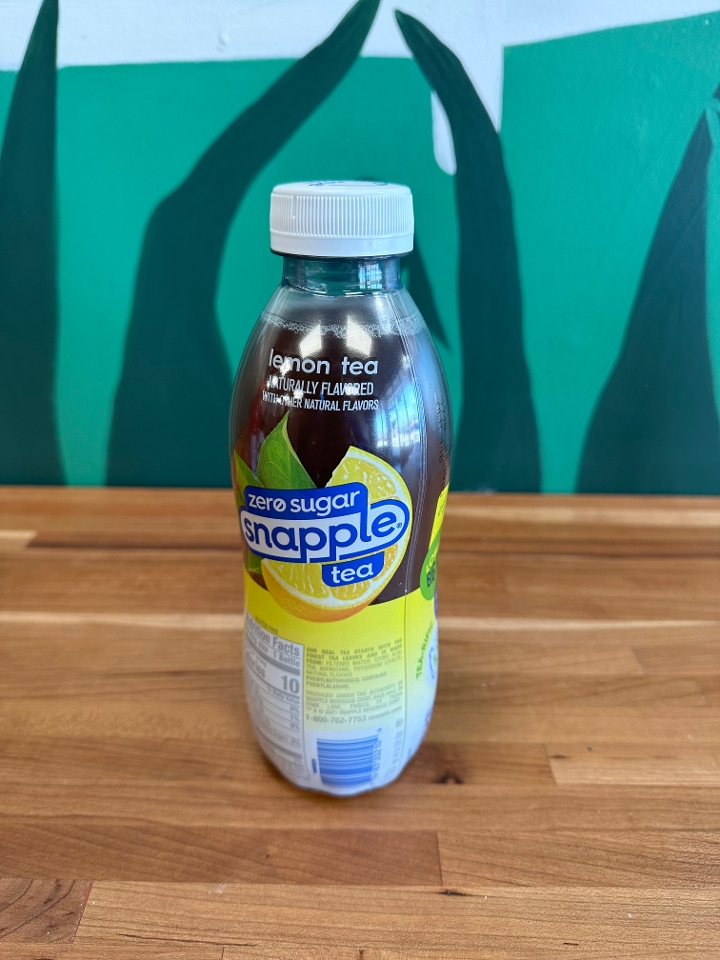 Snapple Zero Sugar Lemon Tea.