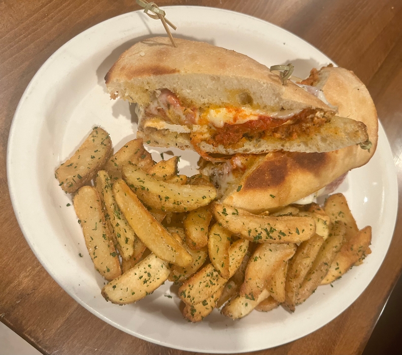 Parmesan Chicken Sandwich.