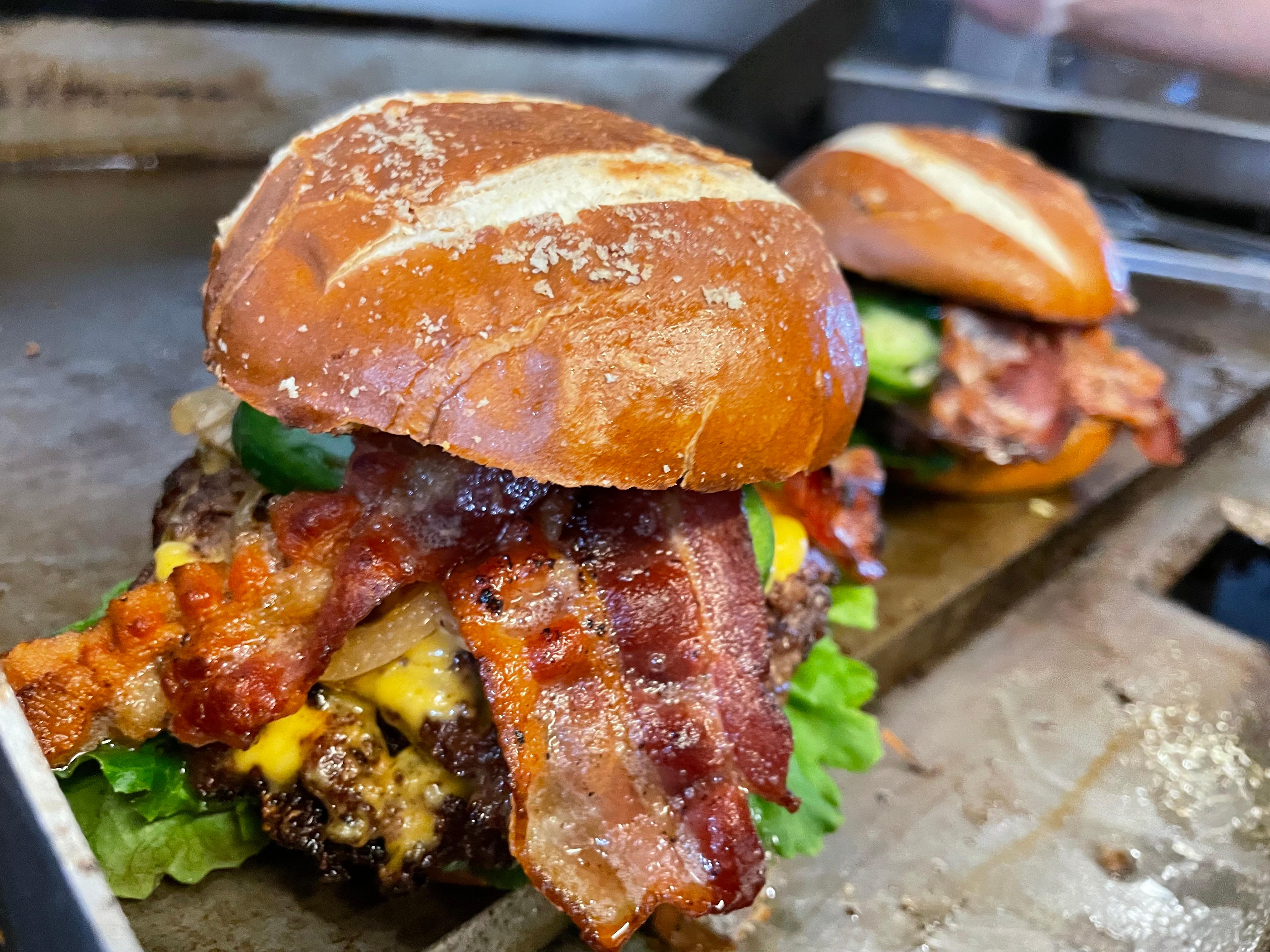 Bacon Mushroom Cheeseburger.