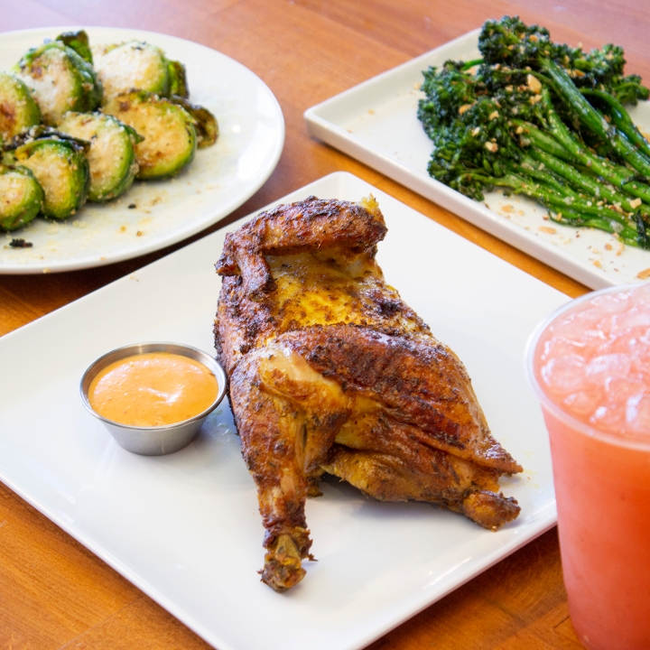 1/2 CHICKEN COMBO.