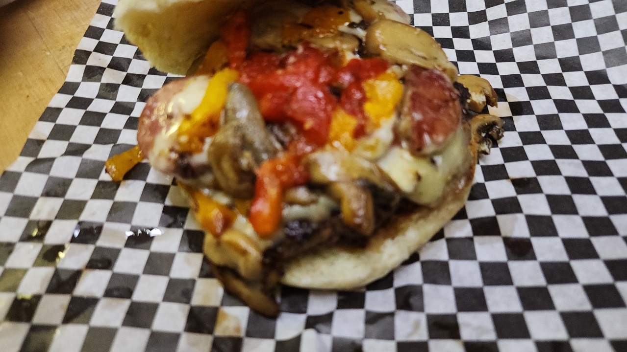 Big Mic's BIG Philly Burger.