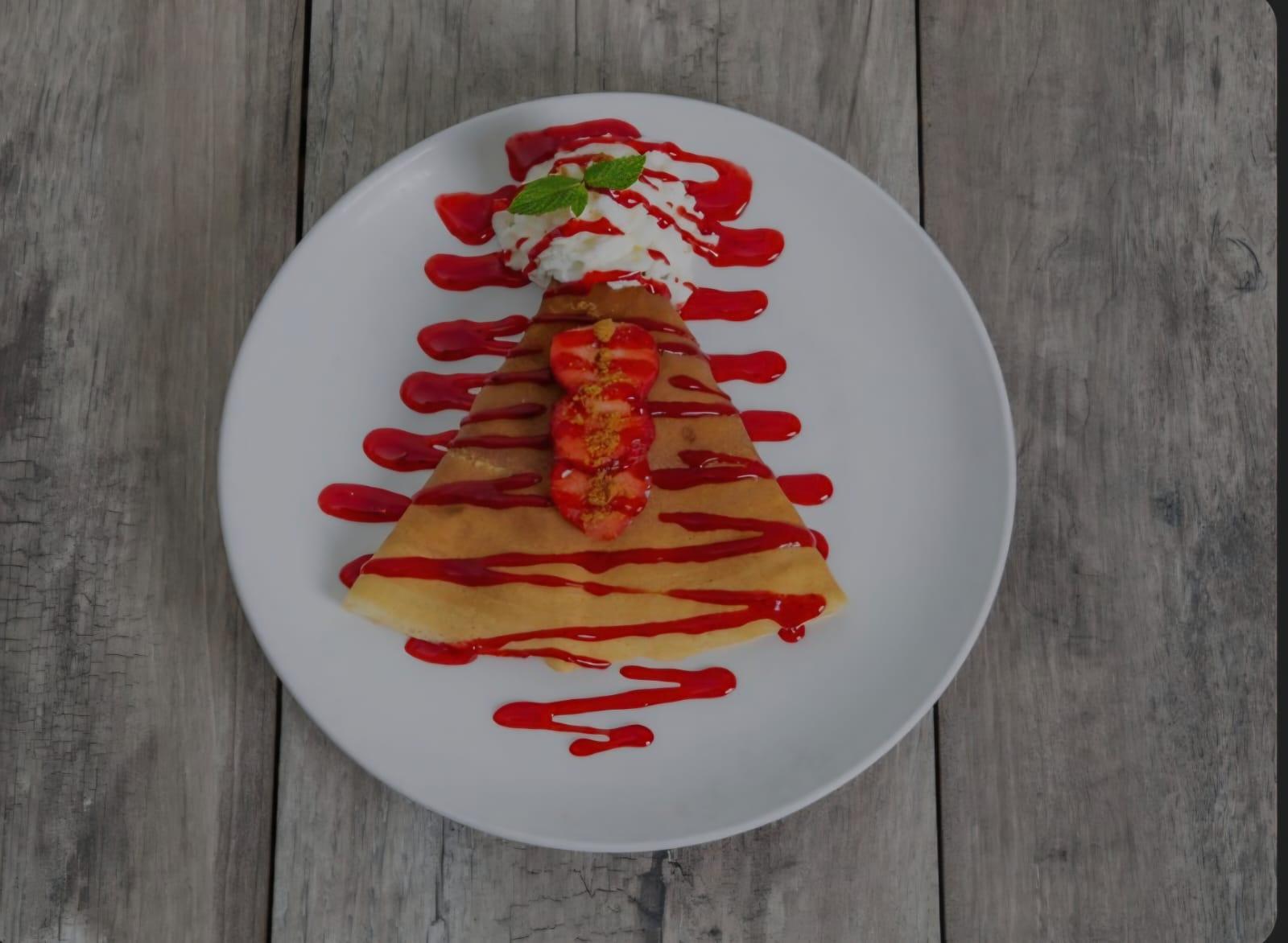 Strawberry Cheesecake Crepe.
