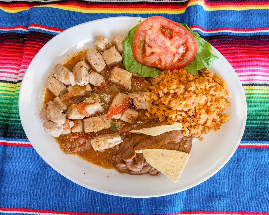 Pork a la Mexicana.