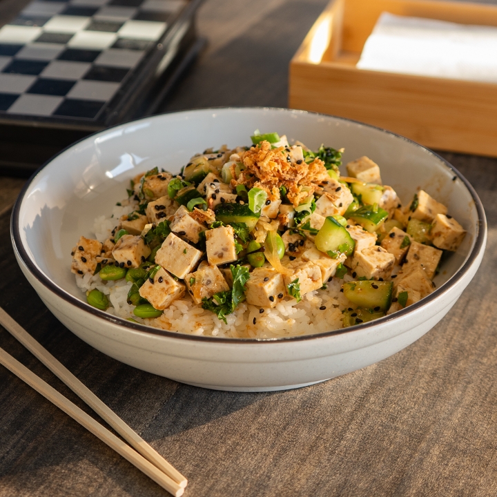 Savory Sesame Tofu.