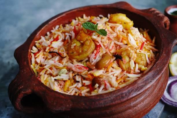 Shrimp Biryani.
