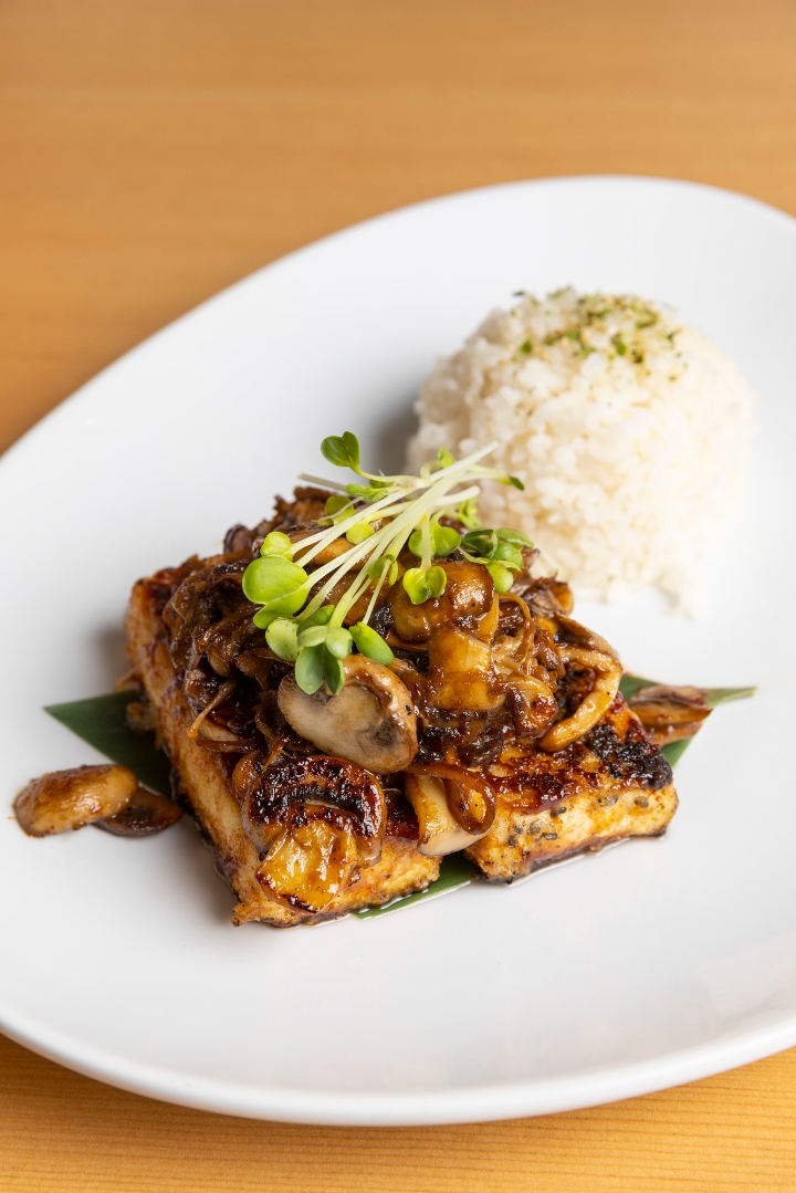 Shiro Miso Tofu Steak.