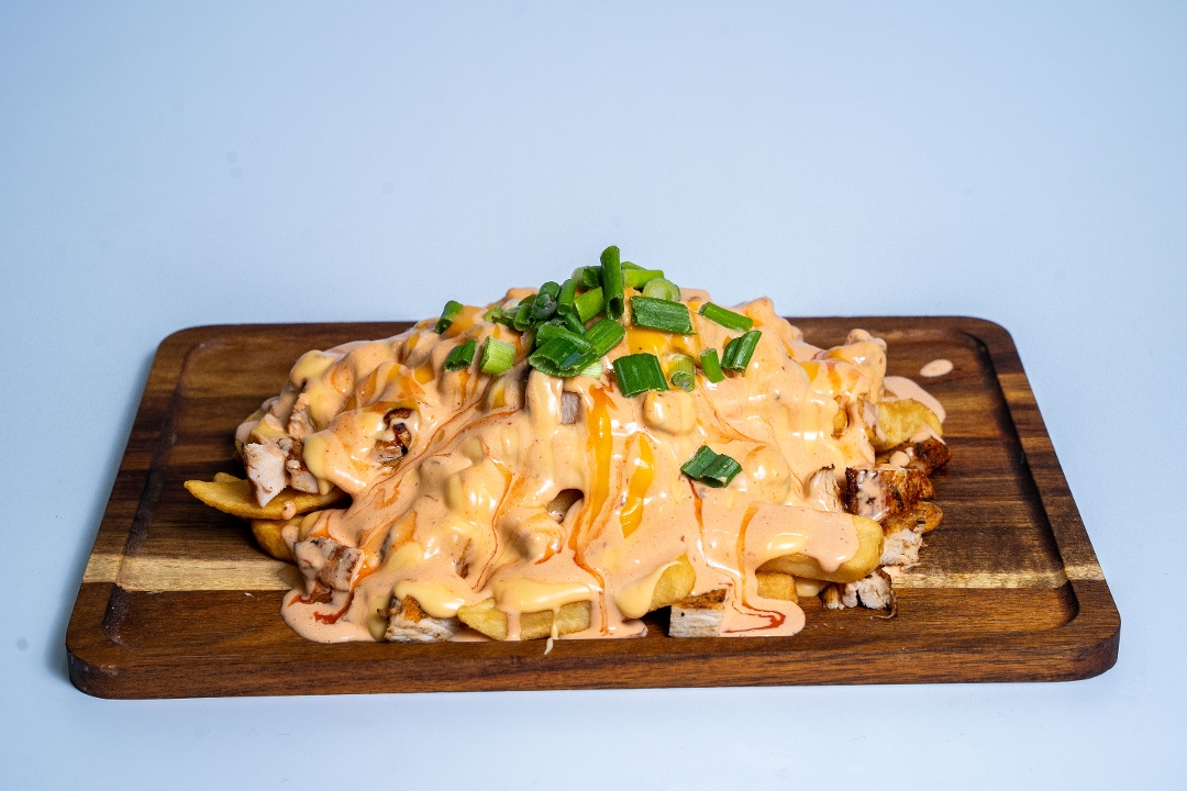 Loaded Fries with Chicken.
