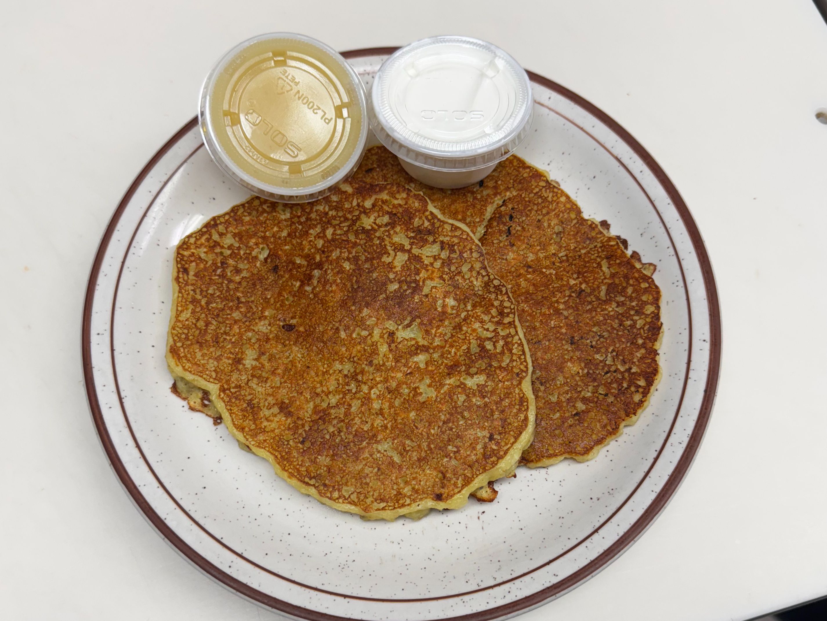 Potato Pancakes Half Order.