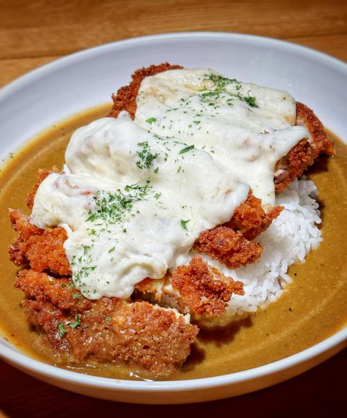Chicken Katsu Curry with Cheese.
