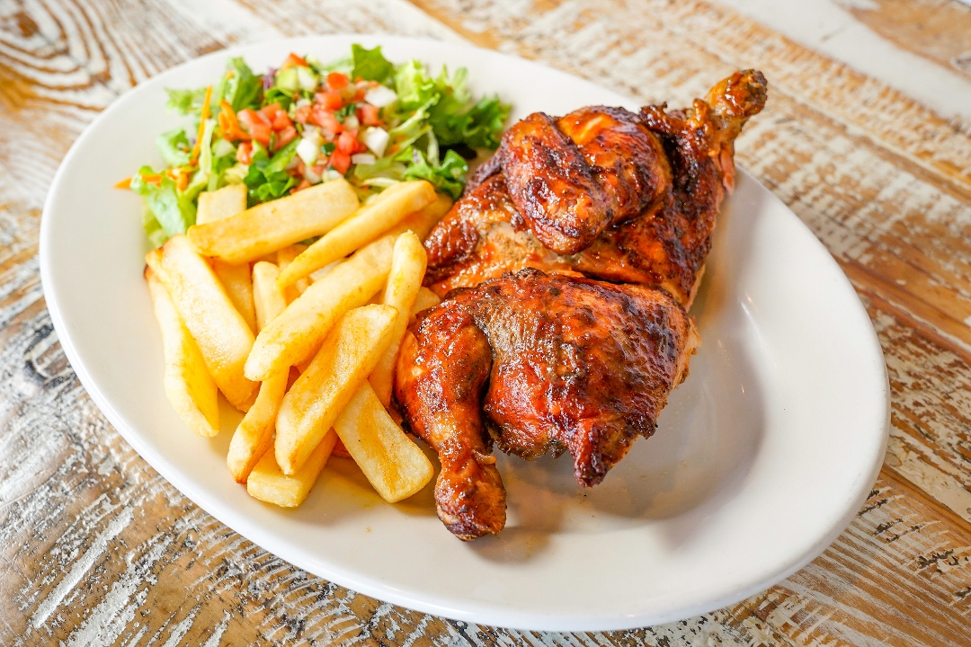 Half Rotisserie Chicken (2 Sides).