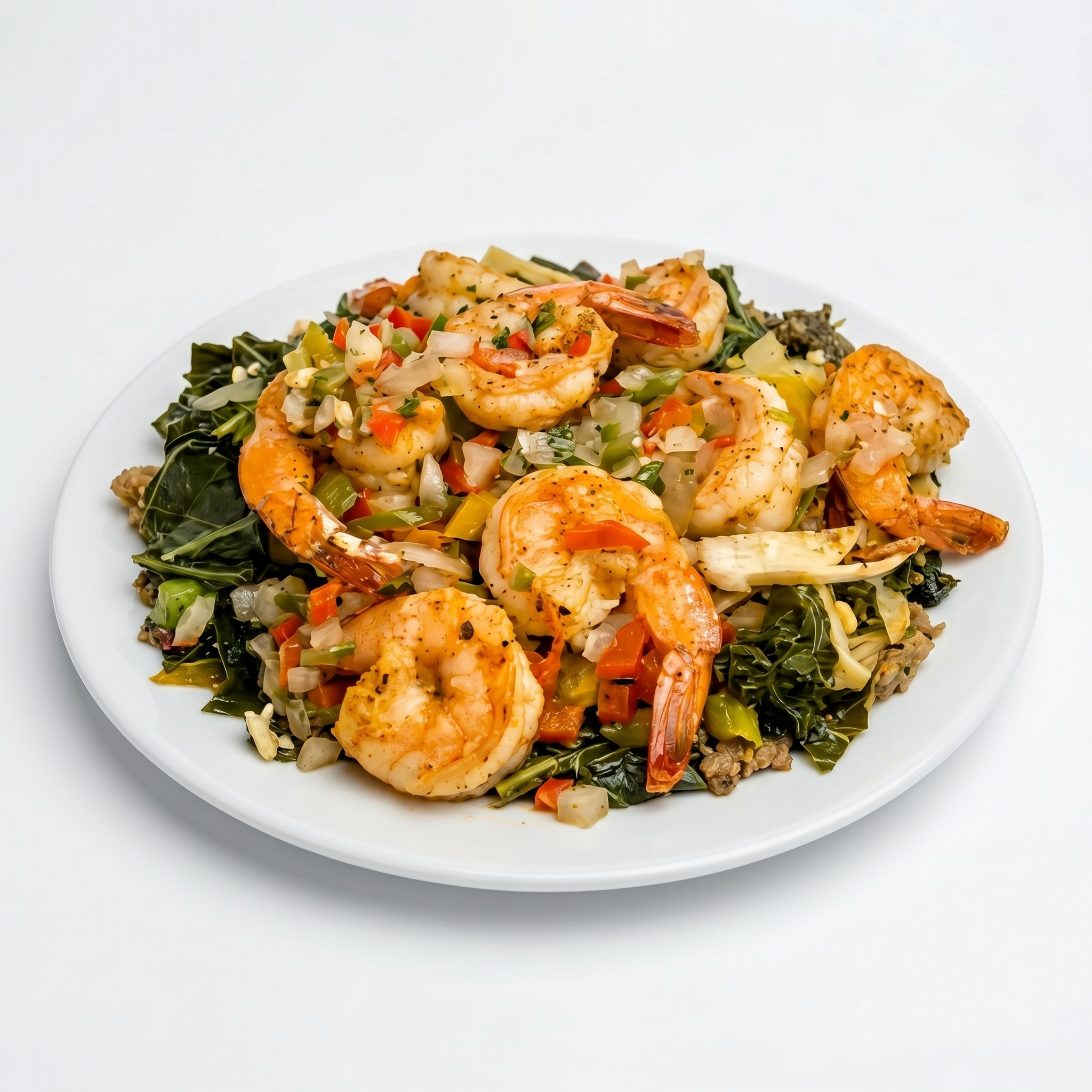 Shrimp & Veggie Fettuccine.