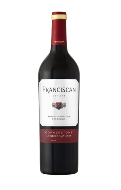 Franciscan Vineyards Cornerstone California Cabernet Sauvignon - Red Wine from California - 750ml Bottle.