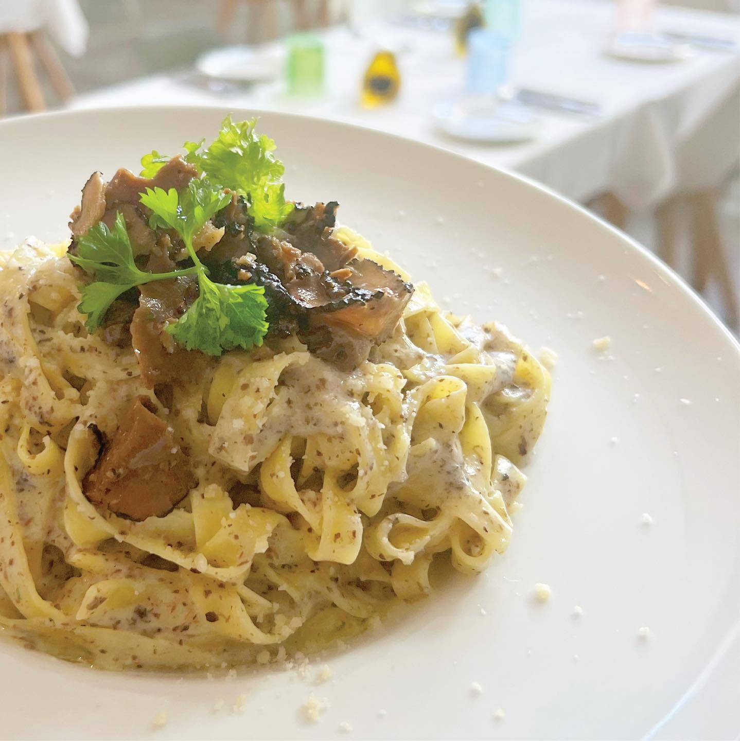 Fettuccine Black Truffles.