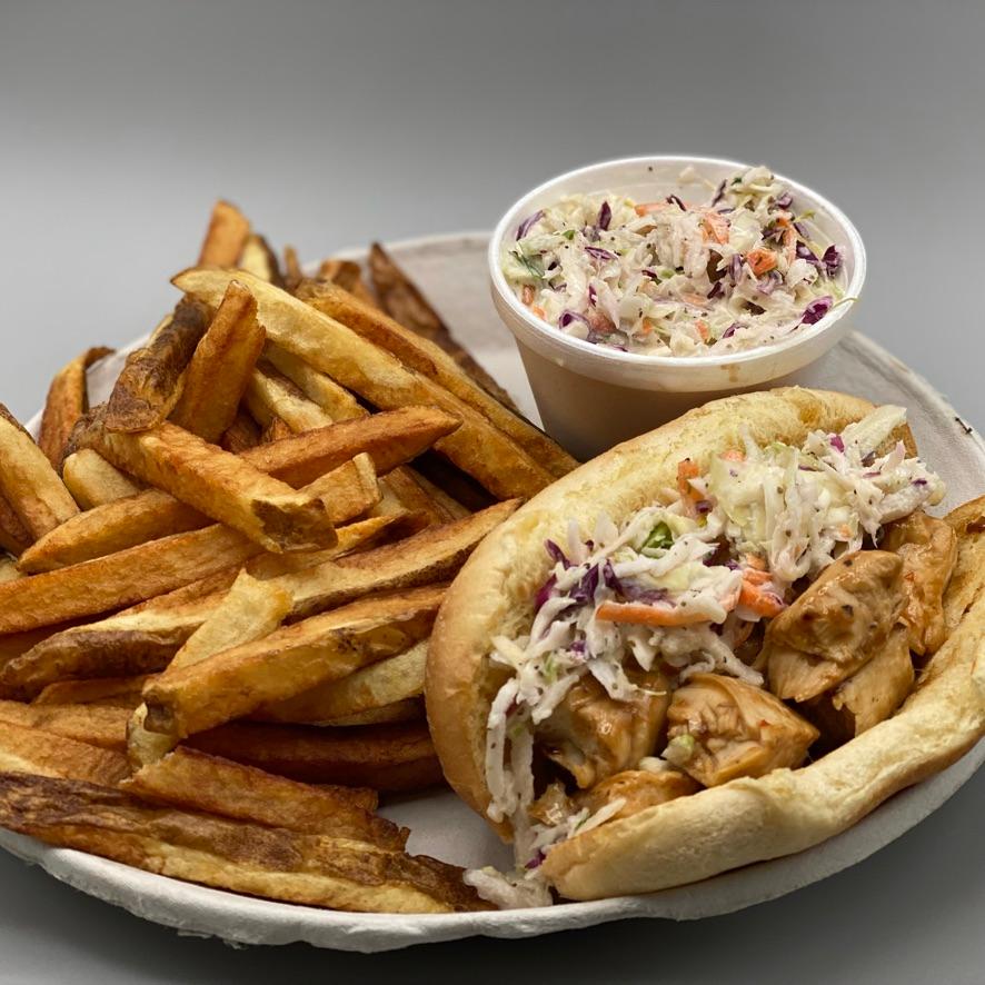Grilled Chicken Fry Dinner.