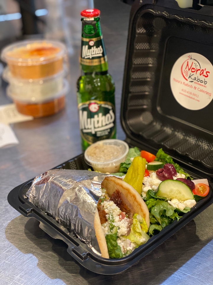 $15 amb Gyro, Salad & Beer(Monday’s Only).