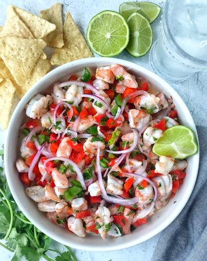 Shrimp Ceviche.