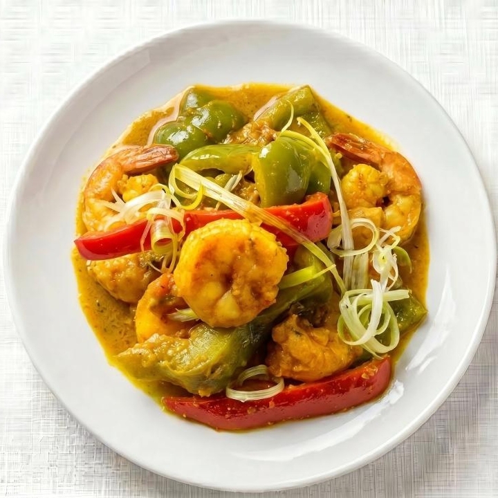C Curry Shrimp.