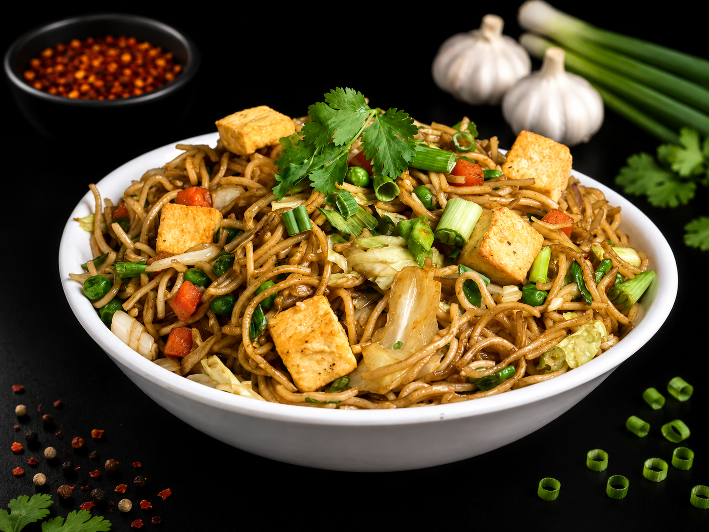 Hakka Paneer Veg Noodles.