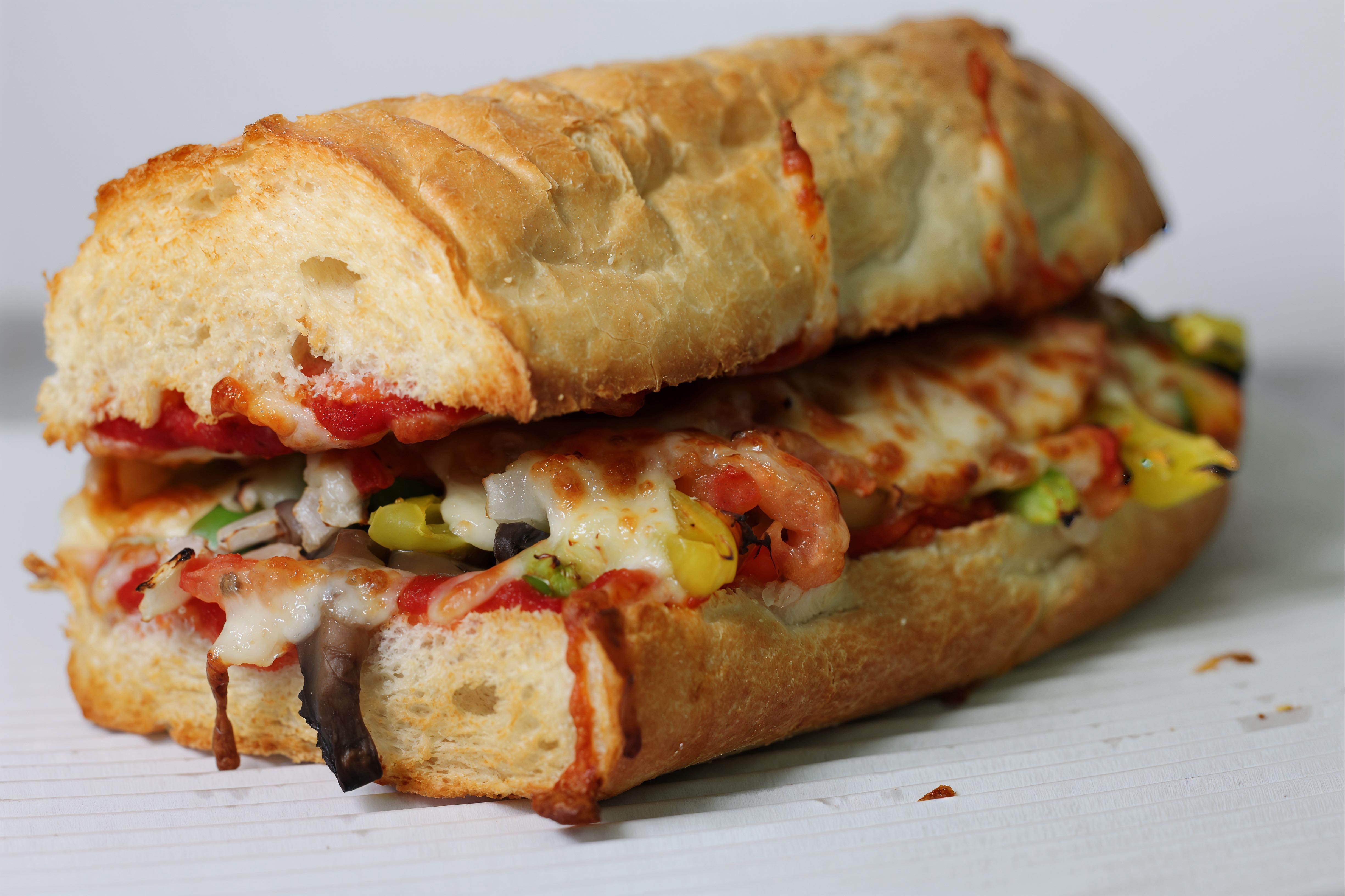 12” Veggie Pizza Sub.