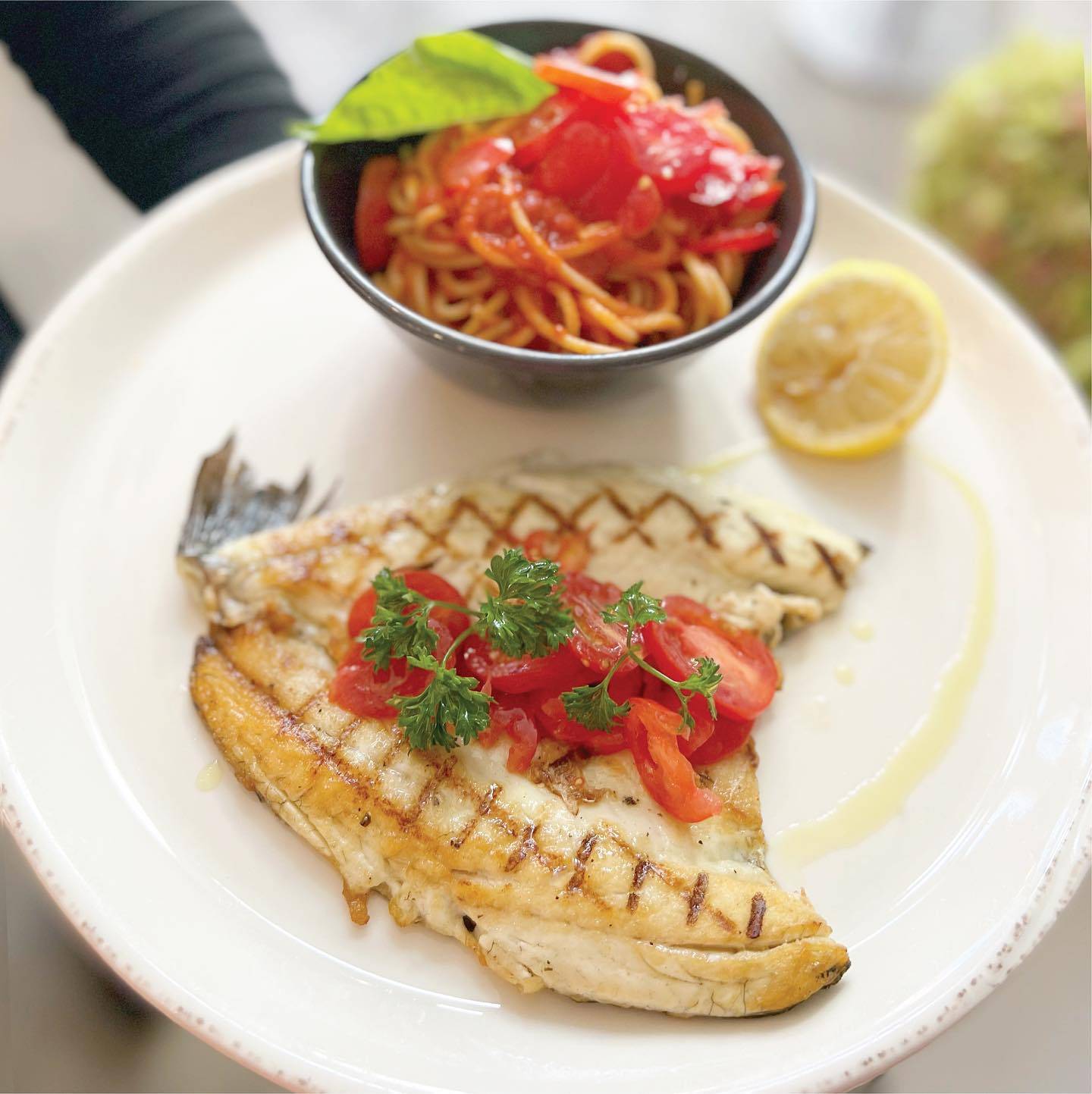 Grilled Branzino.