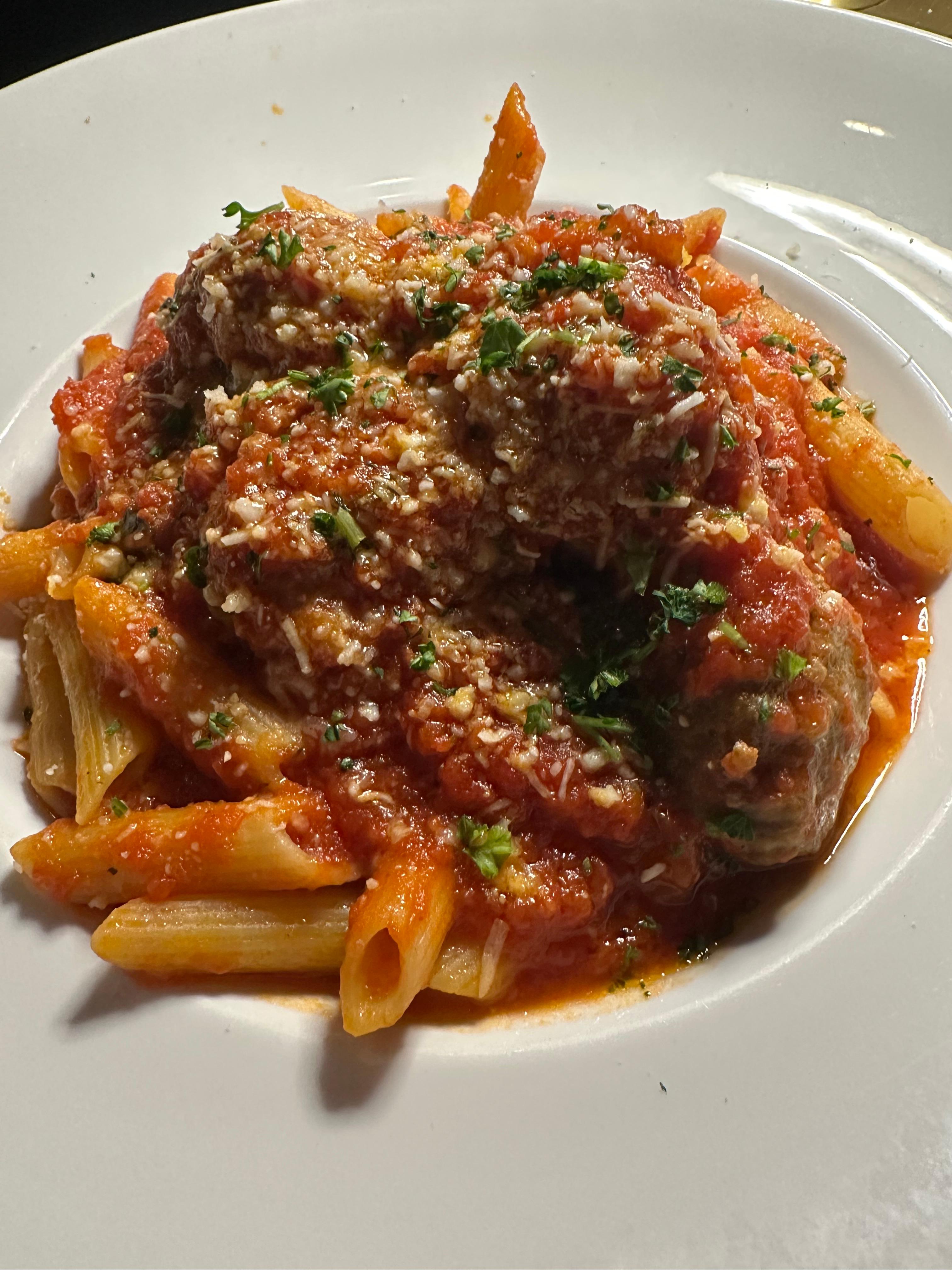 Pasta and Meatballs.