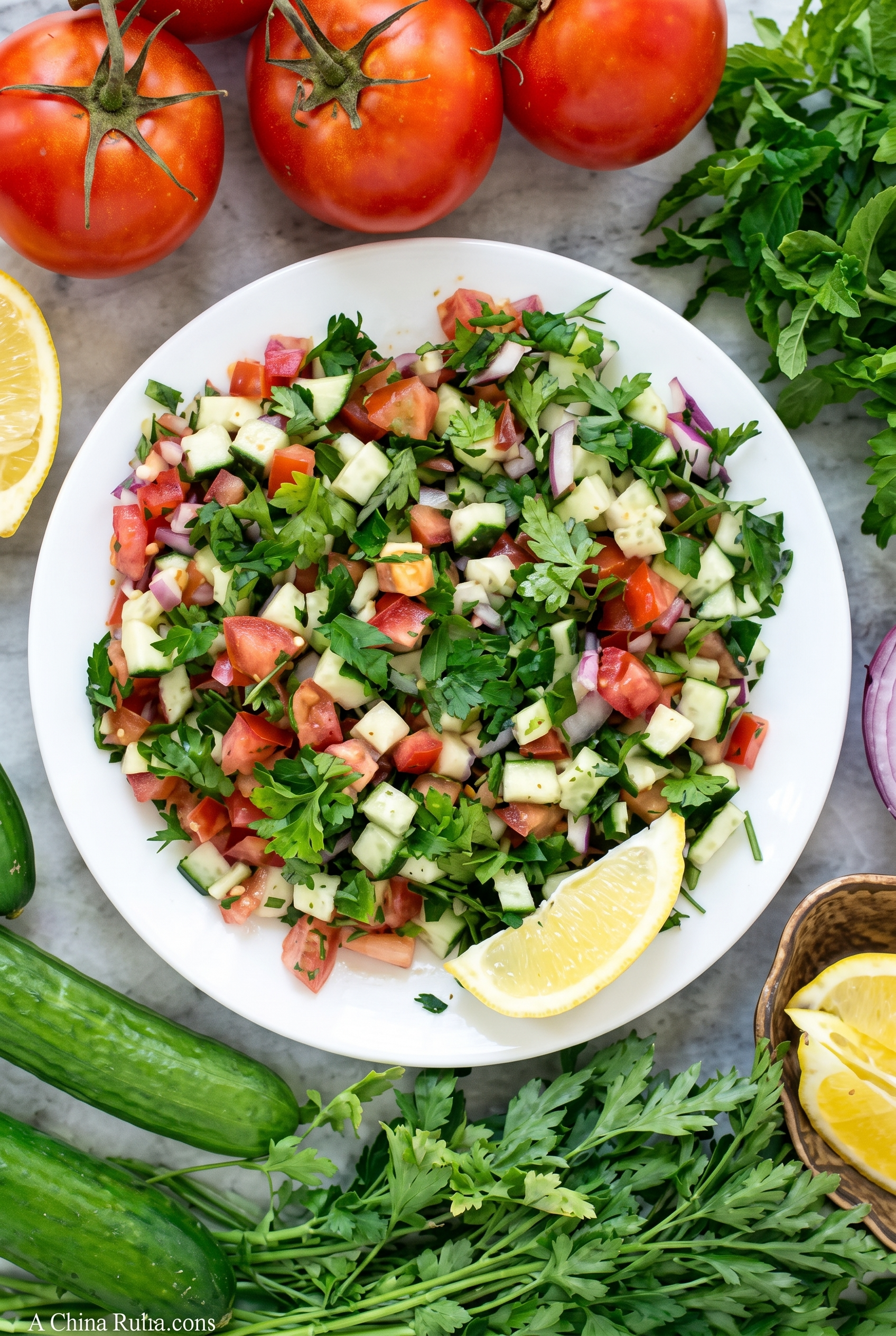 Palestinian Salad Tray.