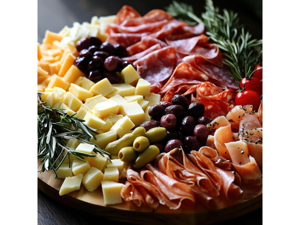 Half Mixed Italian Cheeses and Meats.