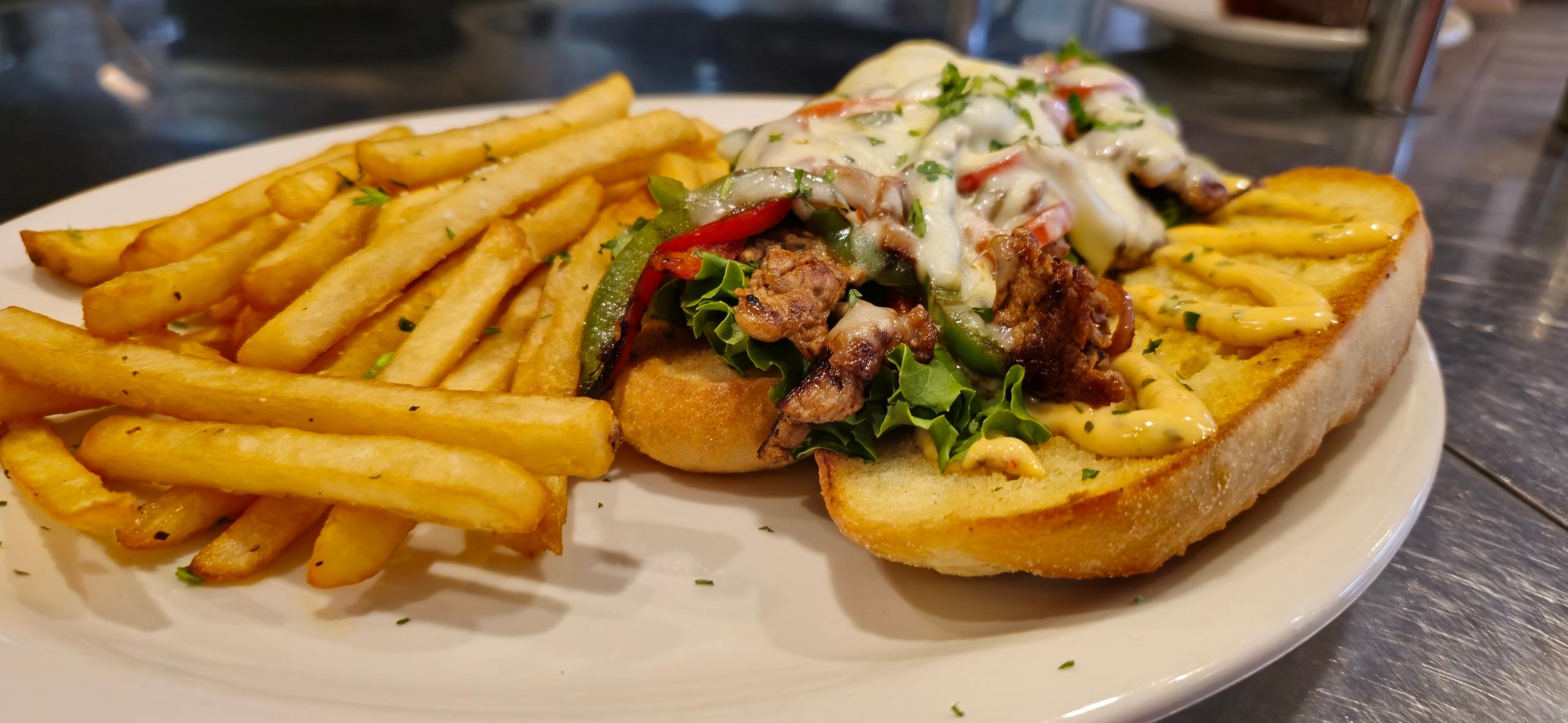 Cheesesteak Sandwich.