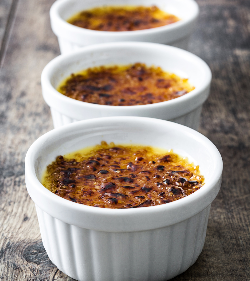 White Chocolate Creme Brûlée.