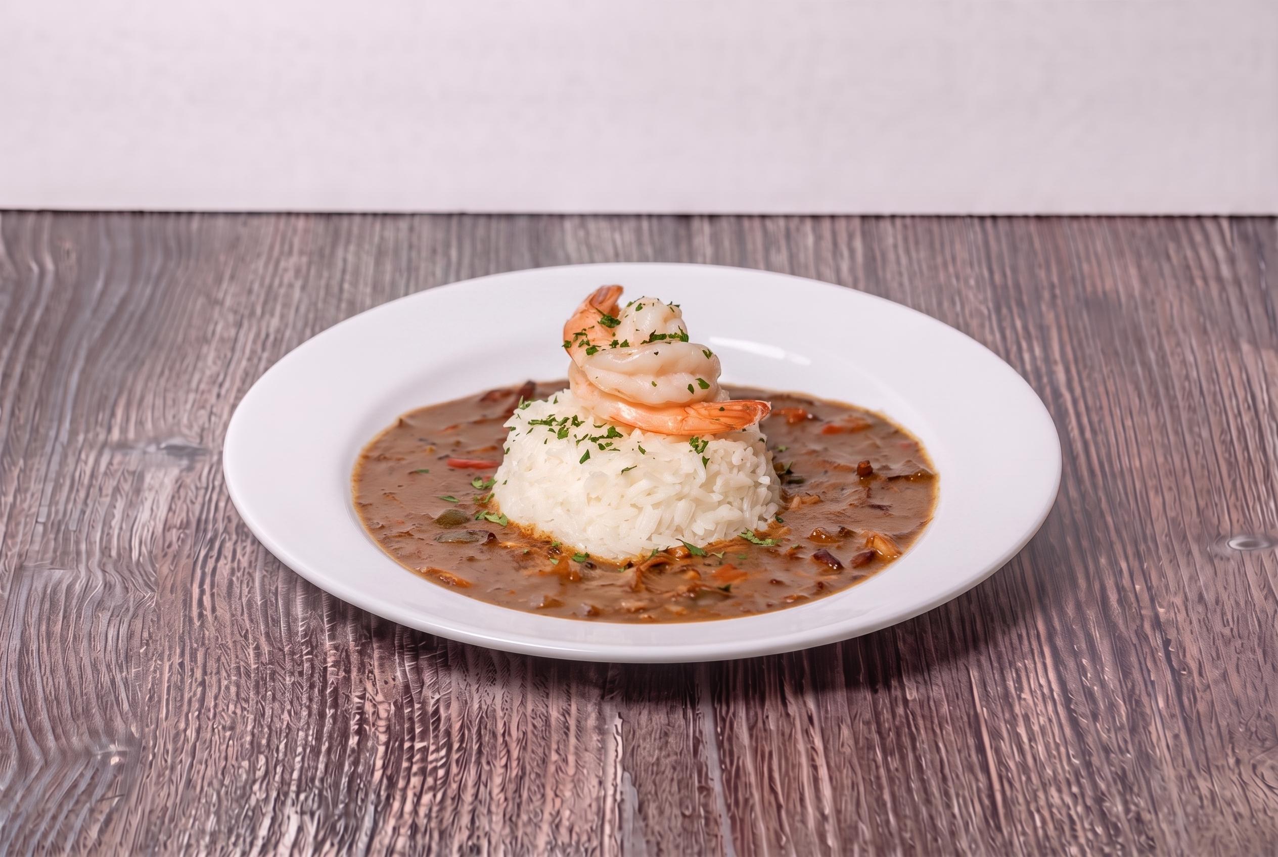 Gumbo with Rice.