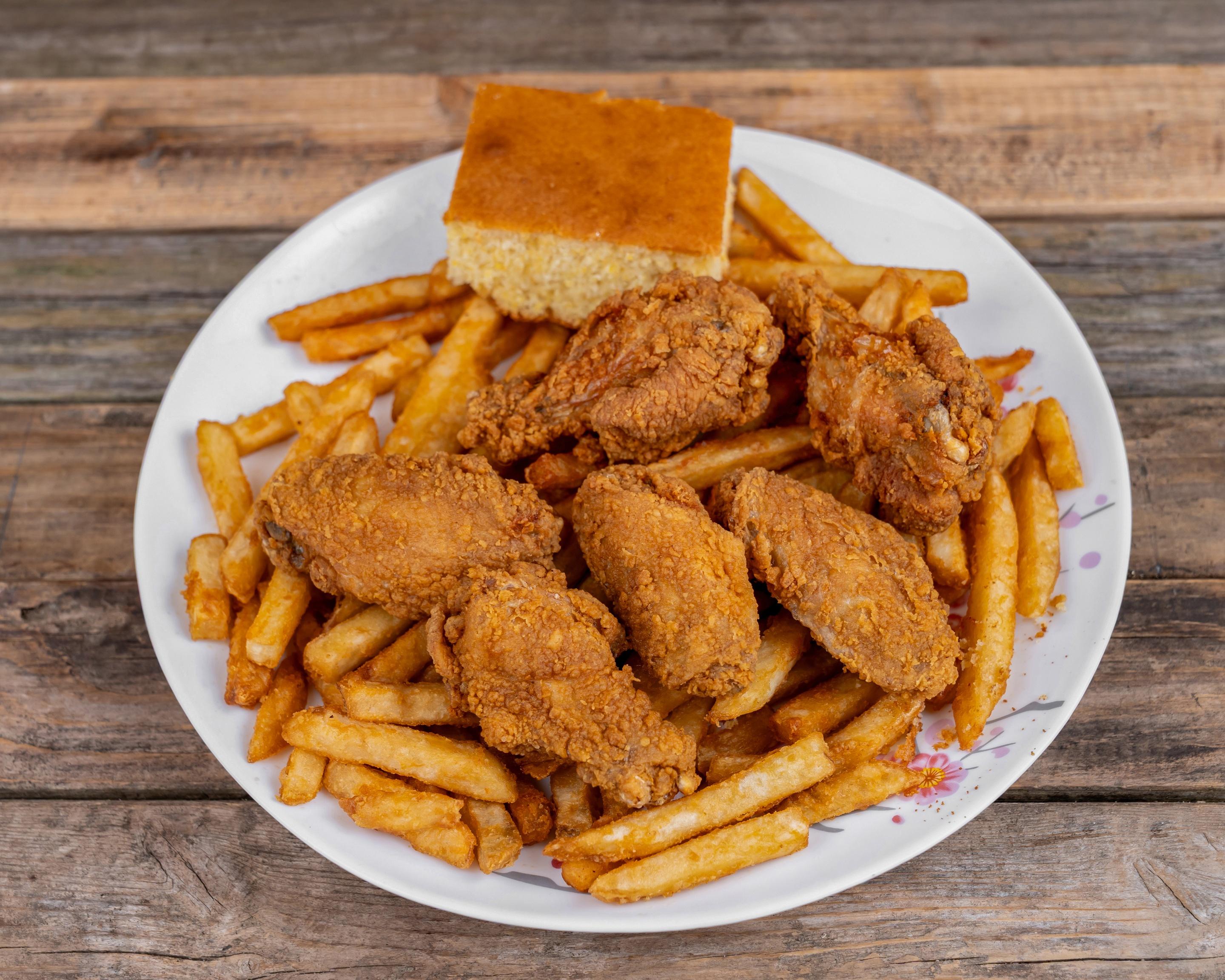 #5 6pc Winglet Meal.