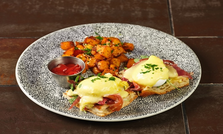 Italian Eggs Benedict.