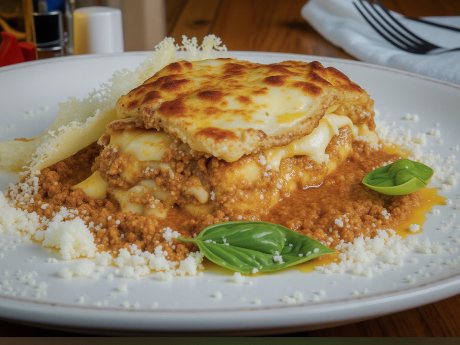 2 Lasagne Bolognese.