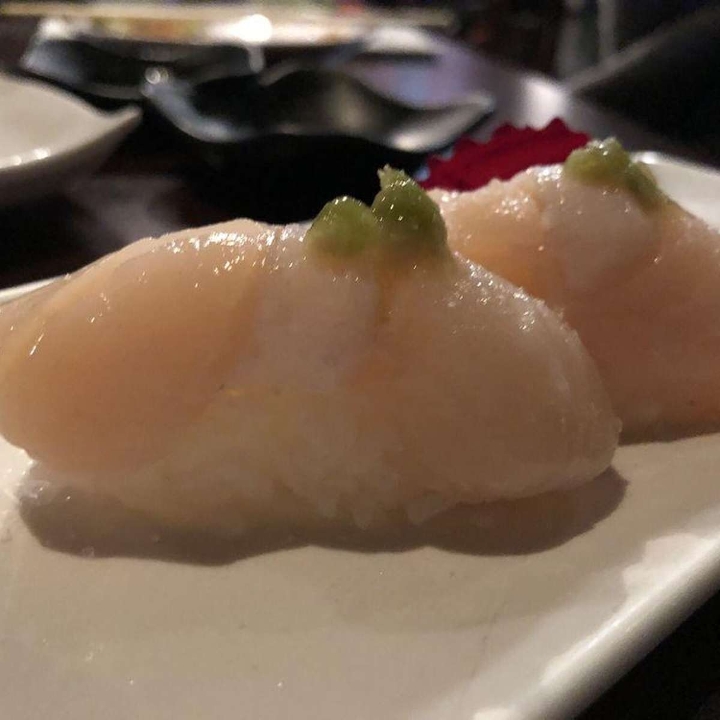 Jumbo scallop sushi.