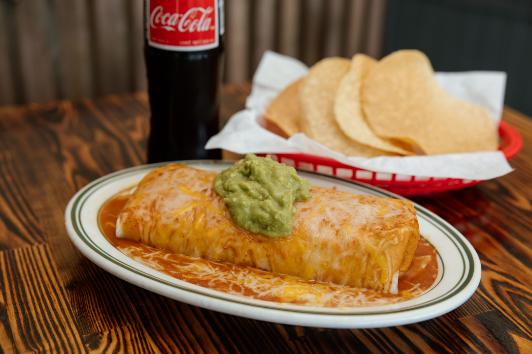 Veggie Burrito (not a vegan item).