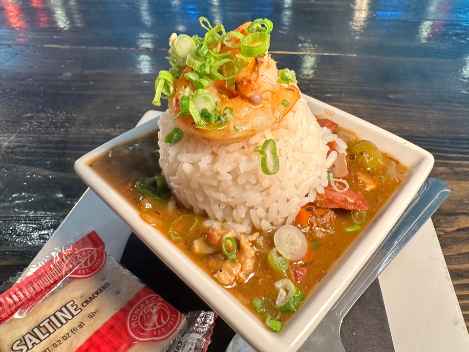 Lunch Cup O’ Gumbo.