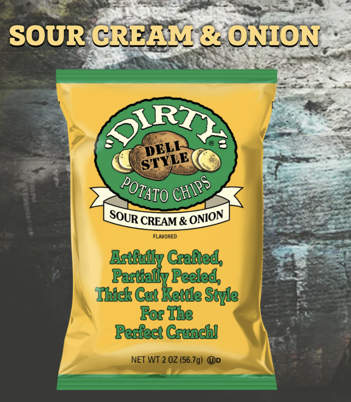 Chips [sour cream & onion] dirty kettle brand.