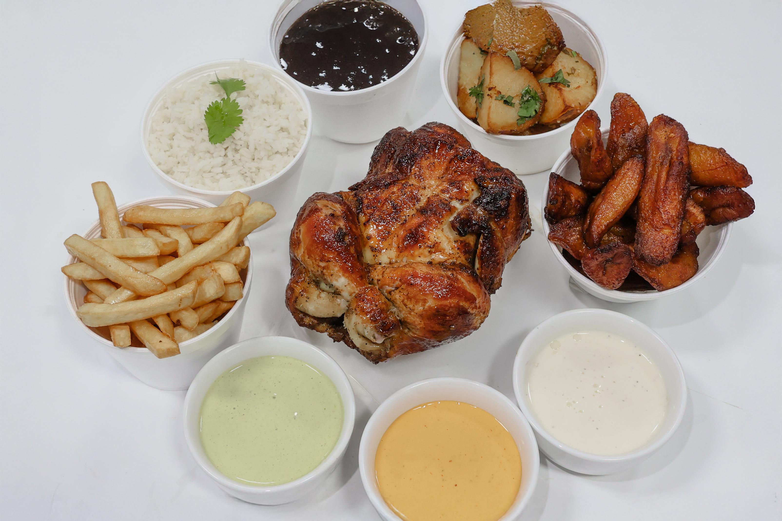 Family Meal 1 Whole Chicken with 2 Large Sides.