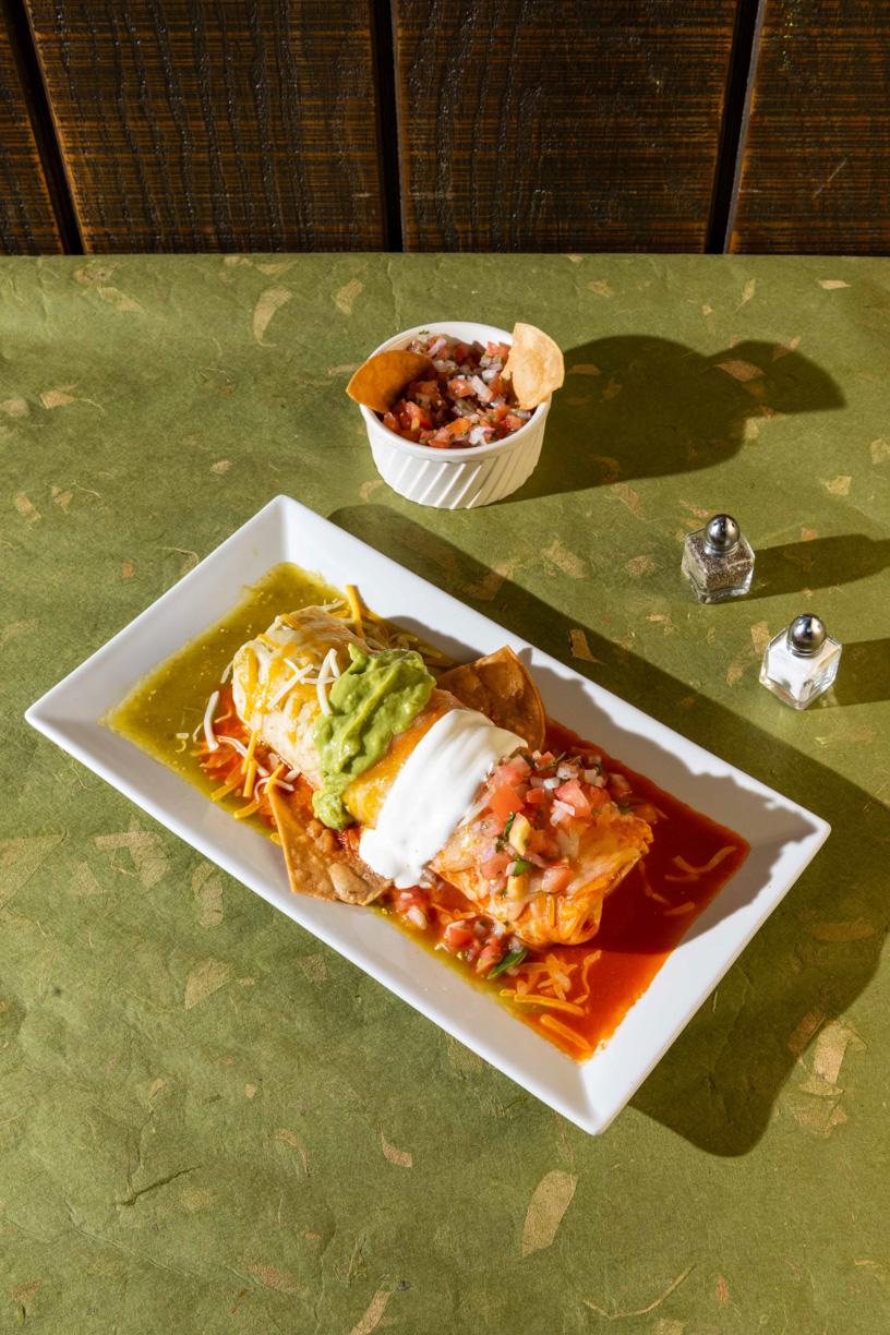 Mexican Flag Burrito.