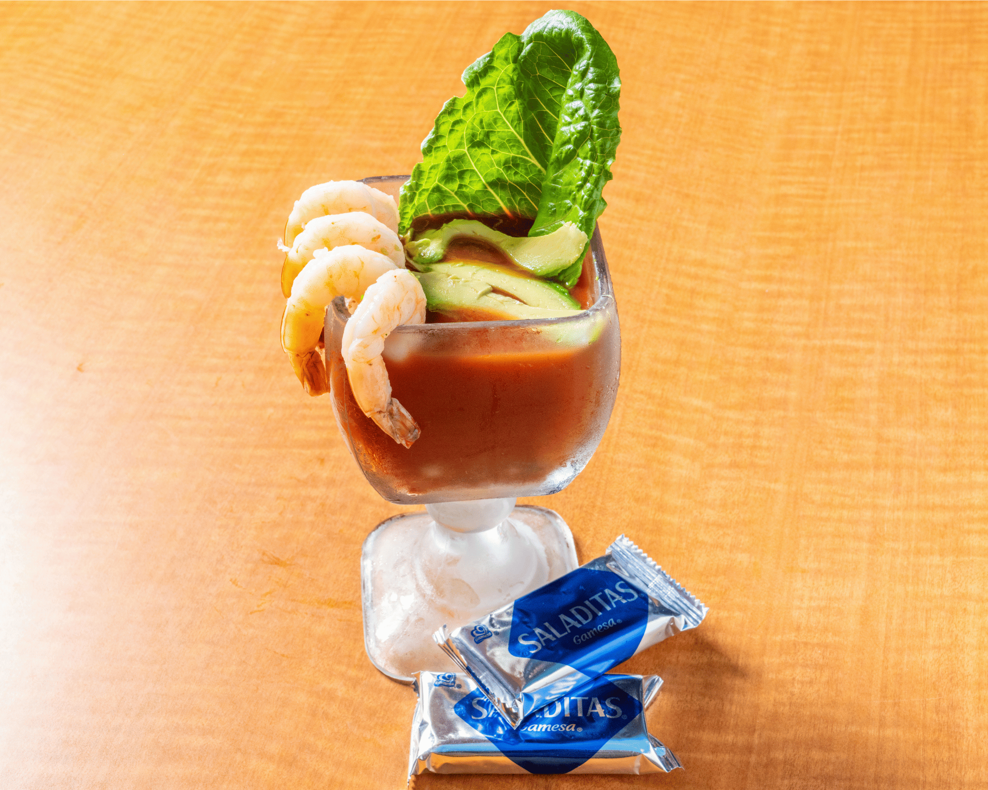 Classic Shrimp Cocktail.
