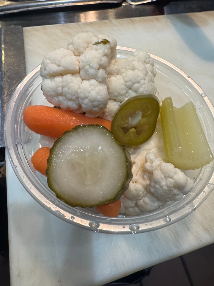 Pickled vegetables.