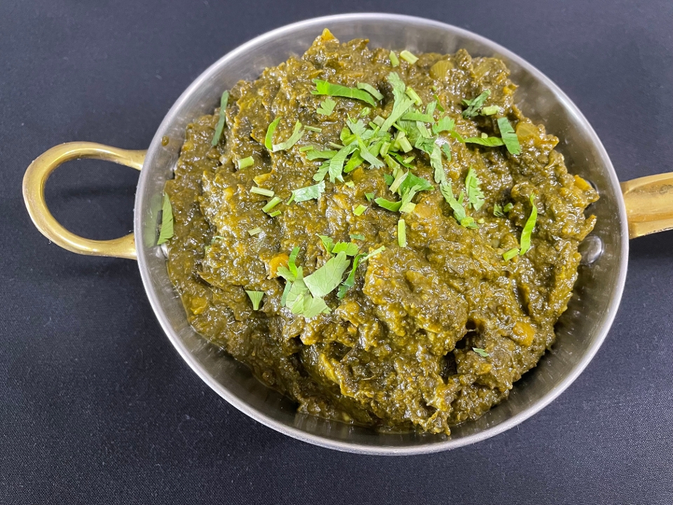 Lamb Pahari Saag.