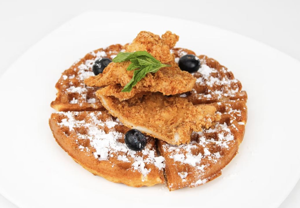 Chicken and waffle.