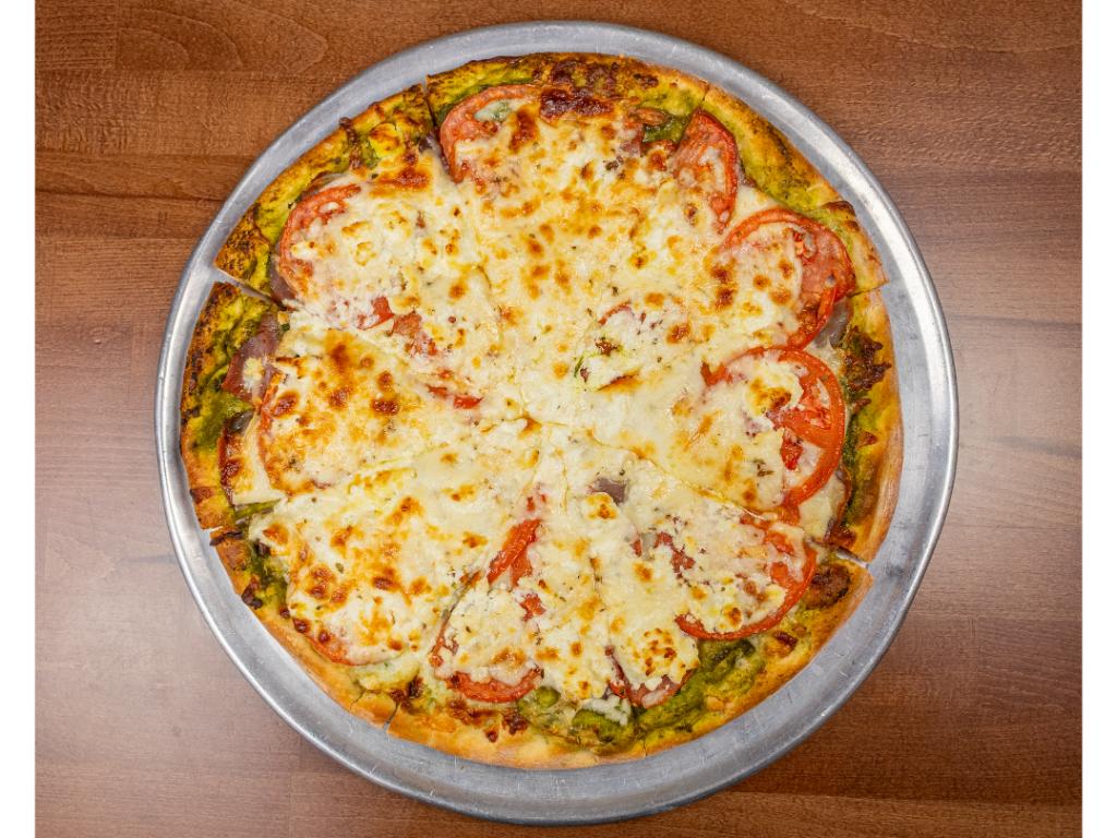 X-large Prosciutto & Goat Cheese Pizza.