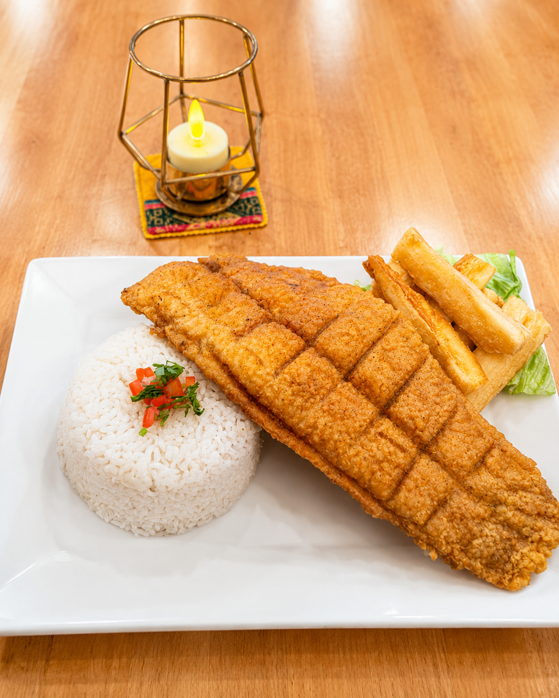 Sea Bass Empanizado.