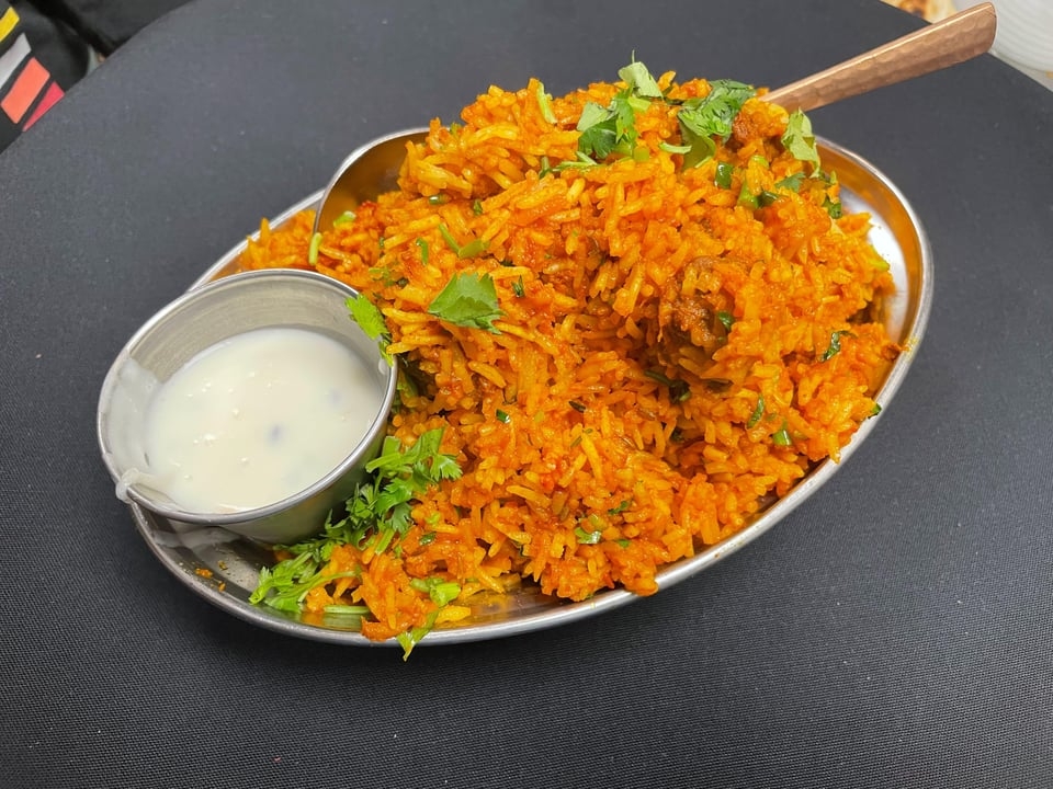 Shrimp Biryani.